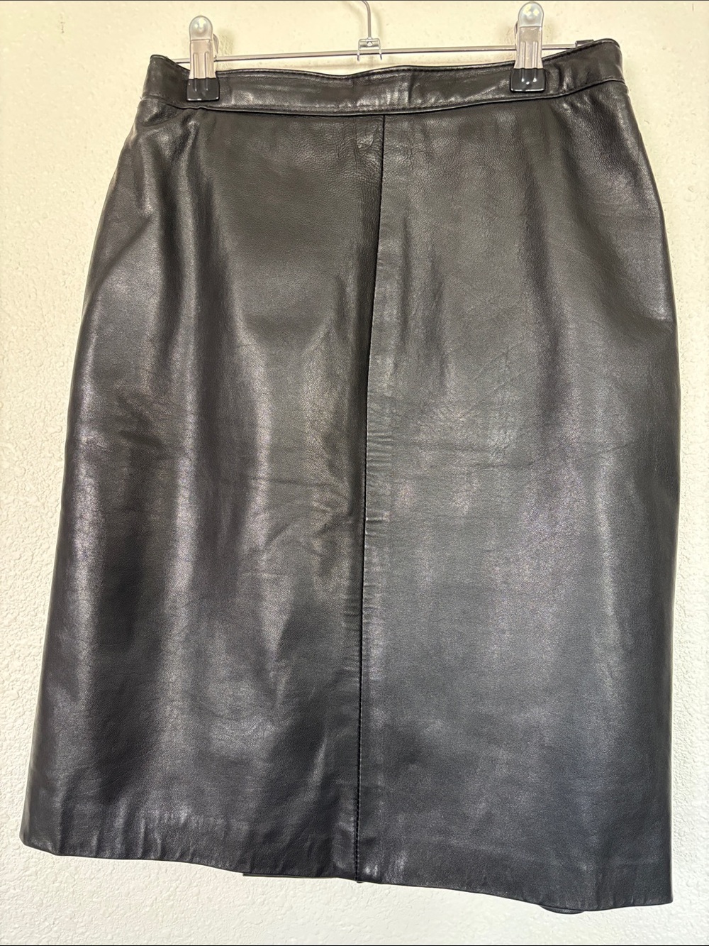 Vintage leather mini skirt